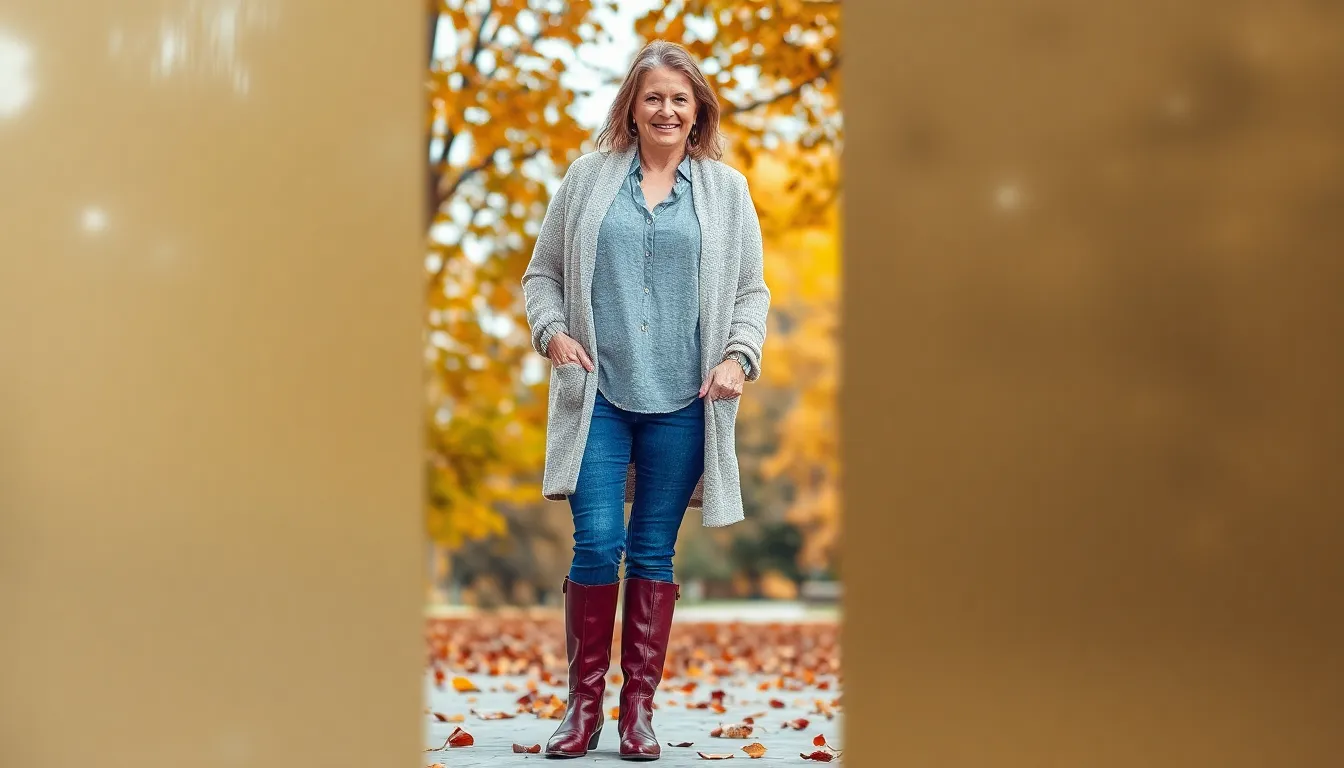 25 Chic Casual Fall Outfits for Women Over 40 That Look Effortlessly Stylish 14 25 Chic Casual Fall Outfits for Women Over 40 That Look Effortlessly Stylish 13