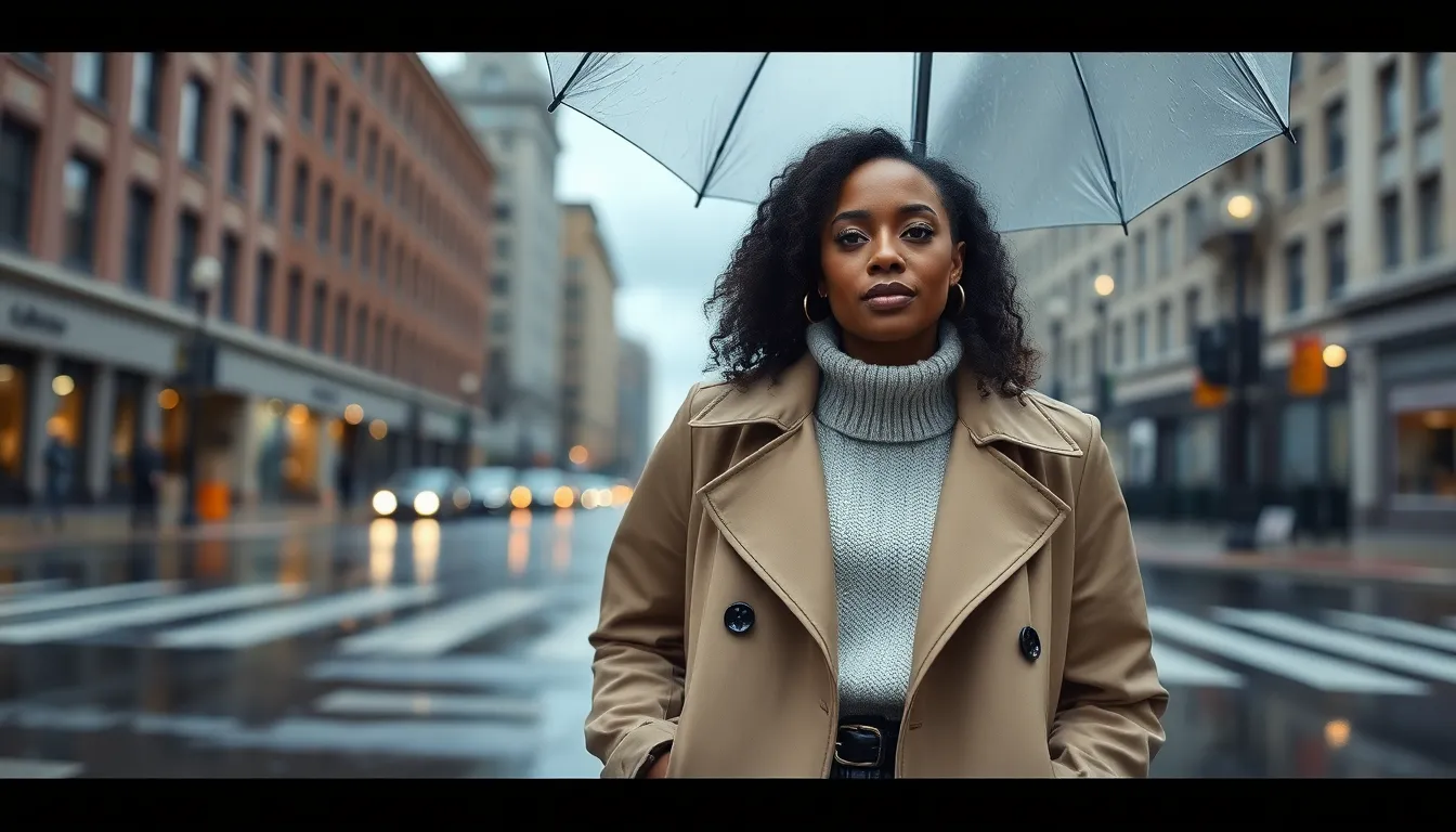 15 Chill Rainy Day Outfits for Black Women That Look Effortlessly Stylish 14 15 Chill Rainy Day Outfits for Black Women That Look Effortlessly Stylish 13