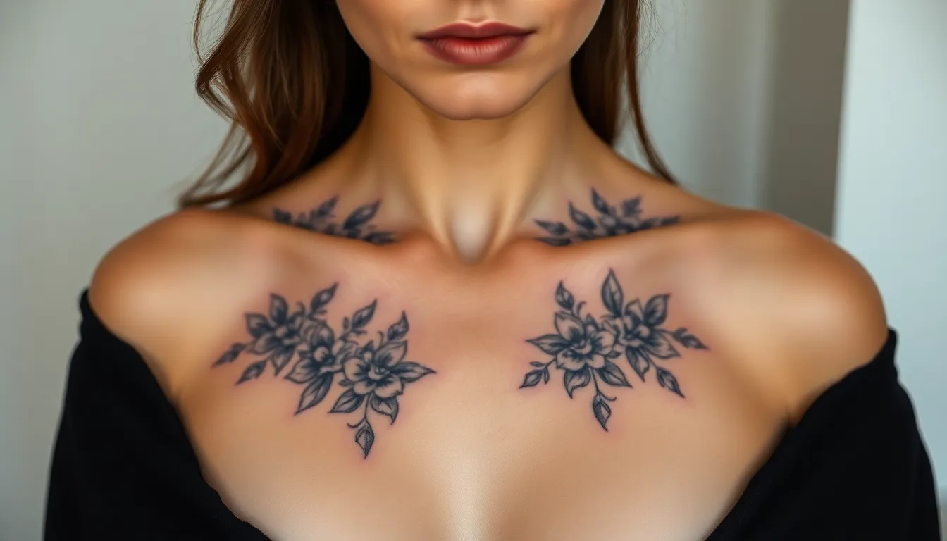 40 Stunning Chest Tattoo Ideas for Black Women: Bold Designs That Celebrate You 14 40 Stunning Chest Tattoo Ideas for Black Women: Bold Designs That Celebrate You 13