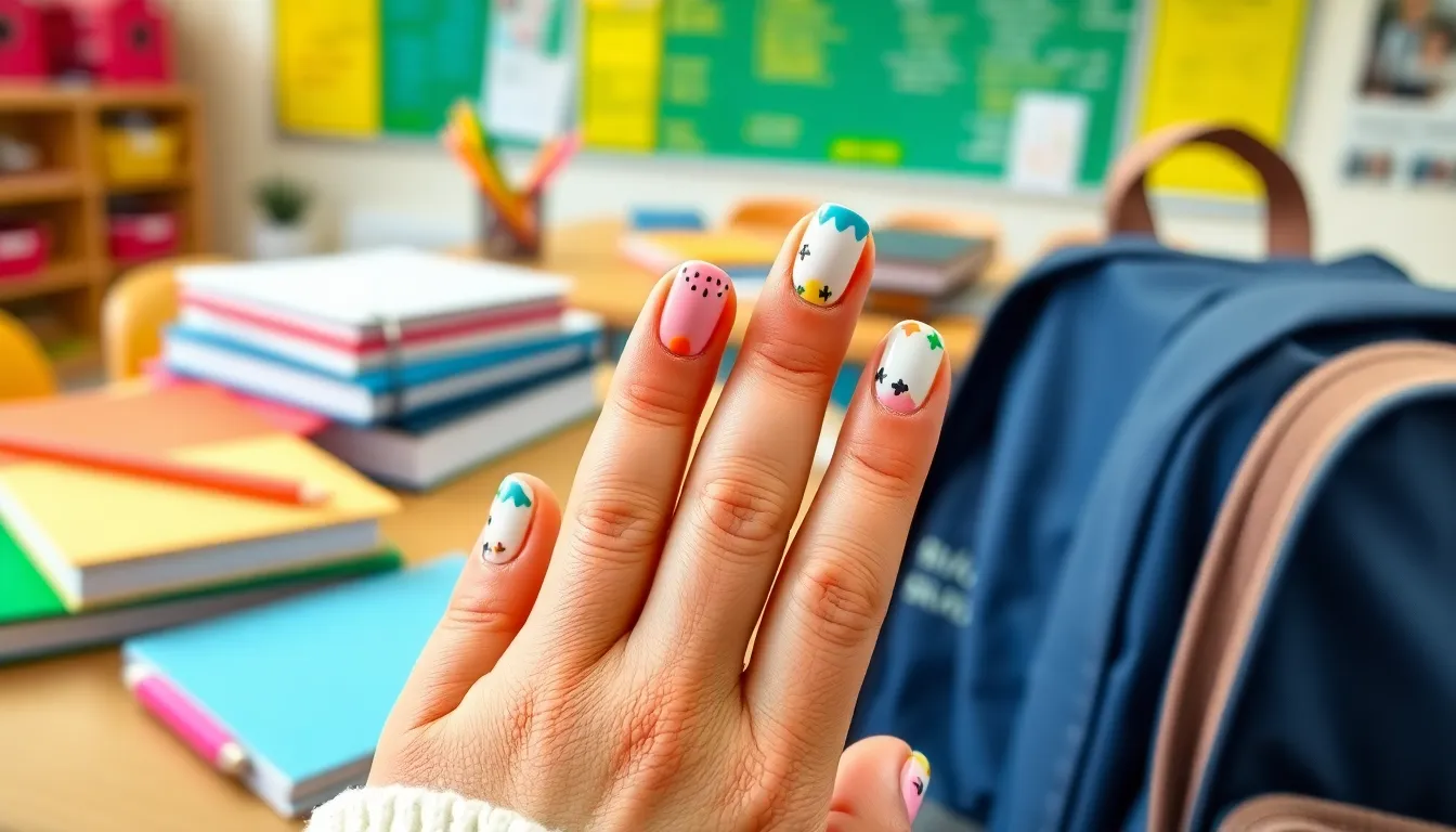 30+ Cute Back to School Nail Ideas That Are Classroom-Approved & Trendy 14 30+ Cute Back to School Nail Ideas That Are Classroom-Approved & Trendy 13