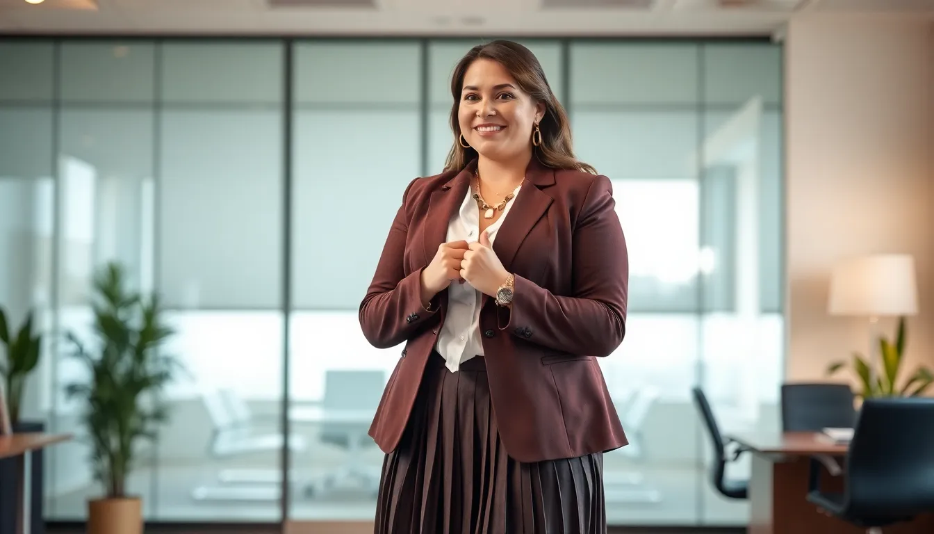 15 Chic Plus Size Fall Outfits for Work That'll Make You Look Like a Boss 14 15 Chic Plus Size Fall Outfits for Work That'll Make You Look Like a Boss 13