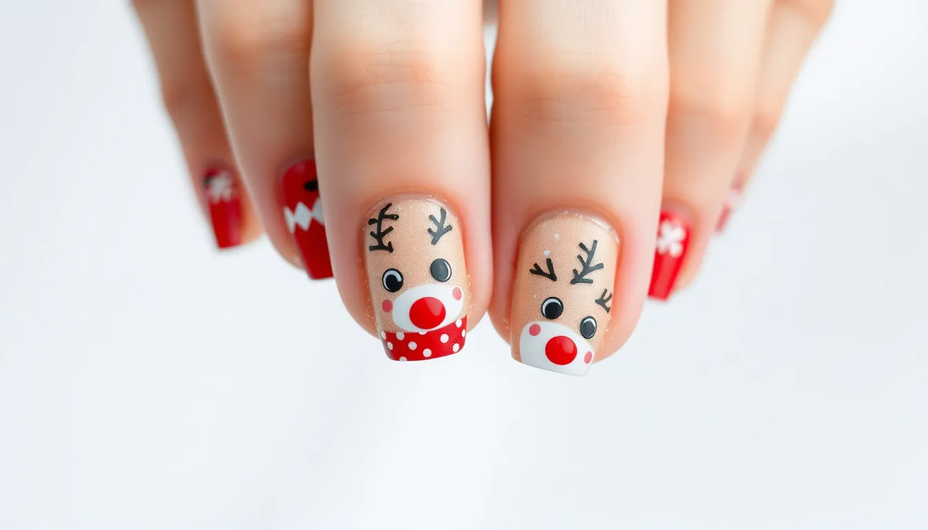 25 Stunning Red and White Christmas Nail Designs You'll Want to Try This Holiday Season 14 25 Stunning Red and White Christmas Nail Designs You'll Want to Try This Holiday Season 13