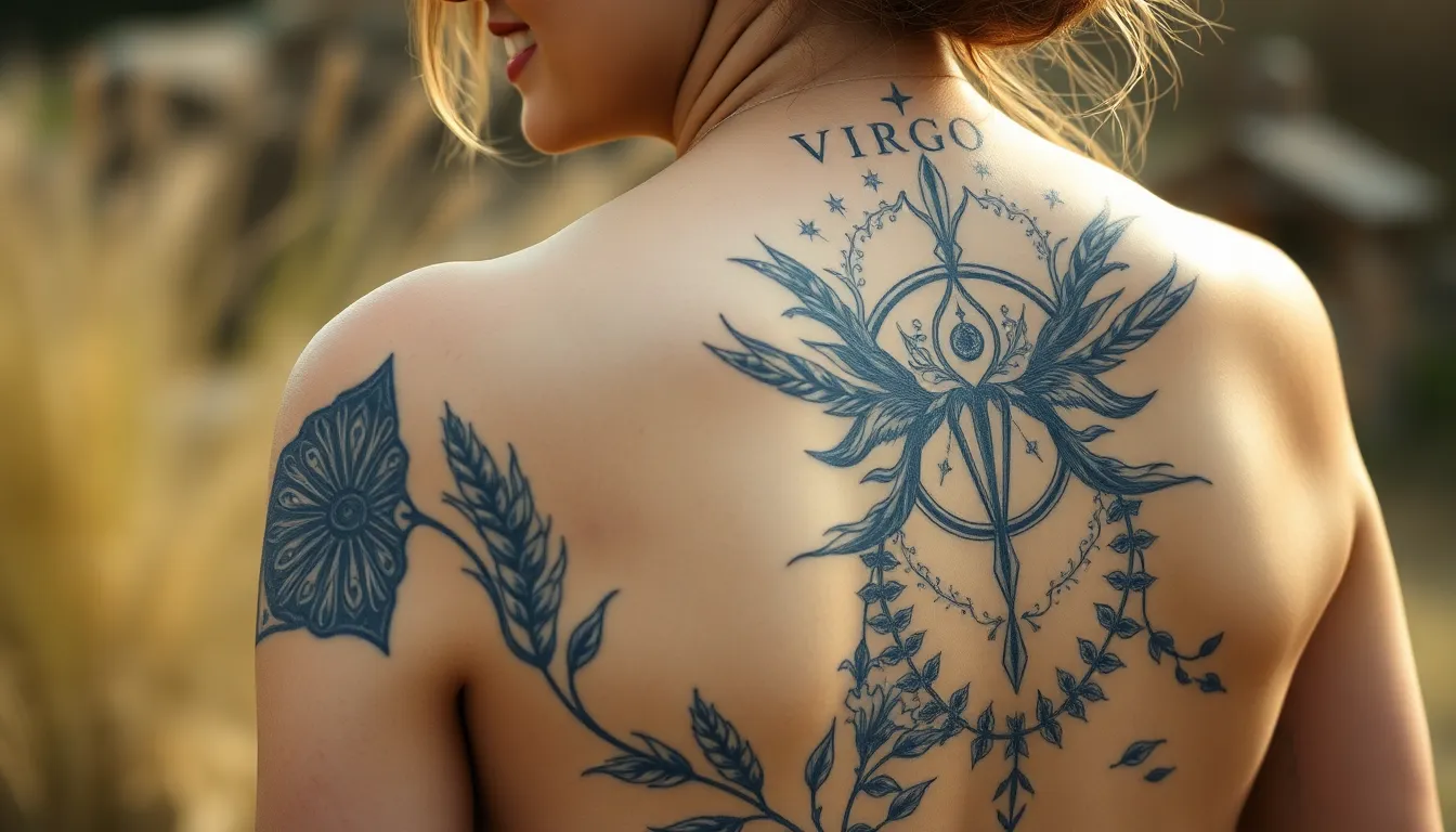 25 Stunning Virgo Tattoo Designs for Women: Ideas & Placement Guide 2025 14 25 Stunning Virgo Tattoo Designs for Women: Ideas & Placement Guide 2025 13