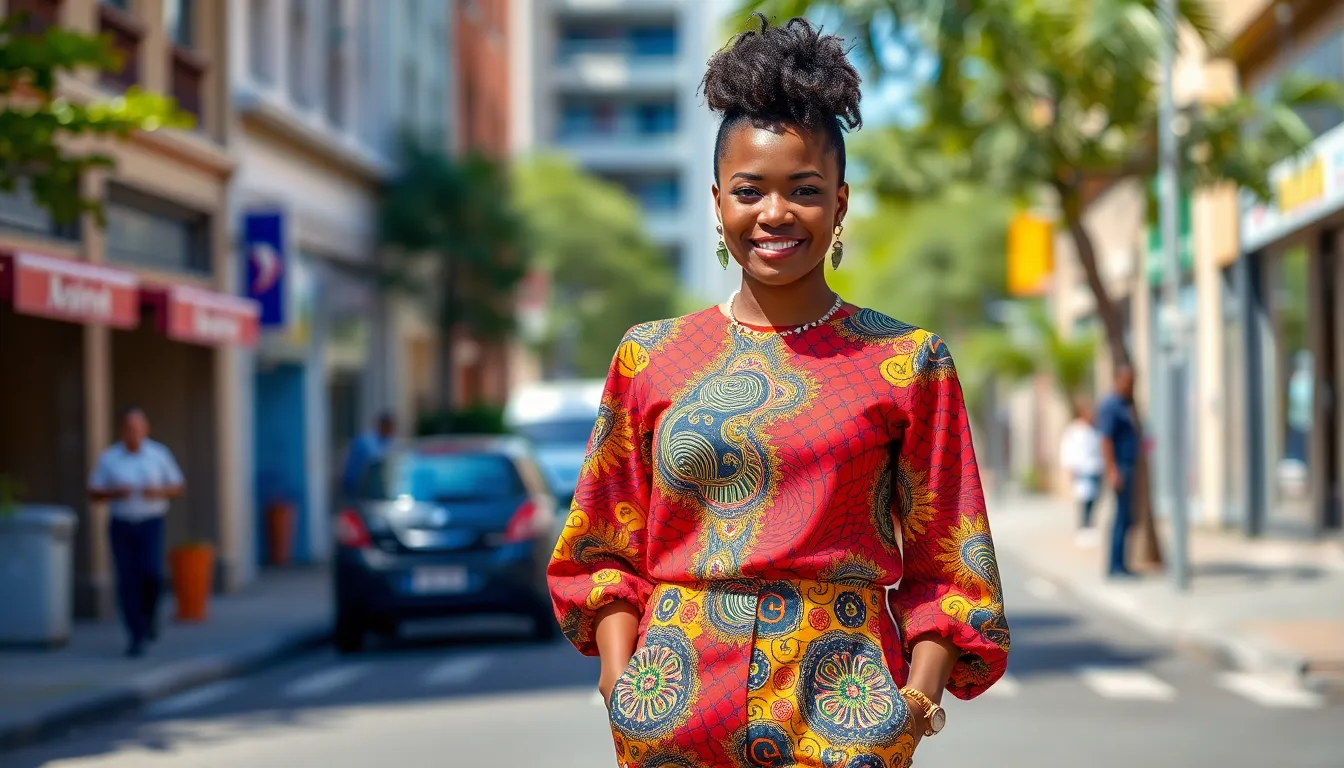 Stunning Ankara Trousers and Top for Ladies: Style Guide + Where to Buy 16 Stunning Ankara Trousers and Top for Ladies: Style Guide + Where to Buy 15