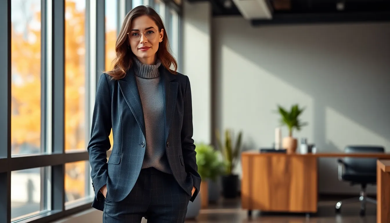 25 Chic Fall Business Casual Outfits for Women That Work in Any Office 16 25 Chic Fall Business Casual Outfits for Women That Work in Any Office 15