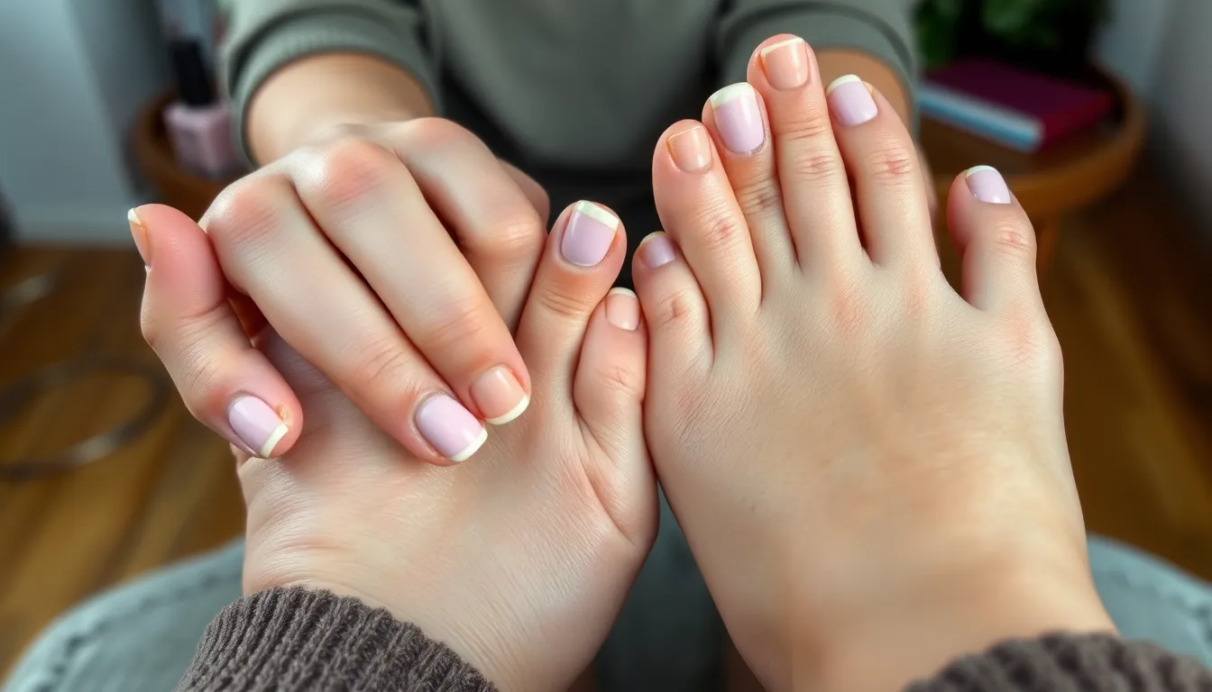 25 Short Nail and Toes Matching Ideas That Actually Look Chic (2025) 16 25 Short Nail and Toes Matching Ideas That Actually Look Chic (2025) 15