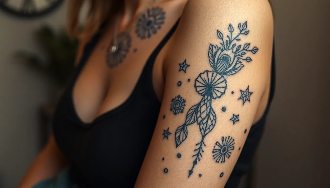 25 Stunning Tattoo Cover Up Ideas for Women's Arm Half Sleeves That Actually Work 16 25 Stunning Tattoo Cover Up Ideas for Women's Arm Half Sleeves That Actually Work 15