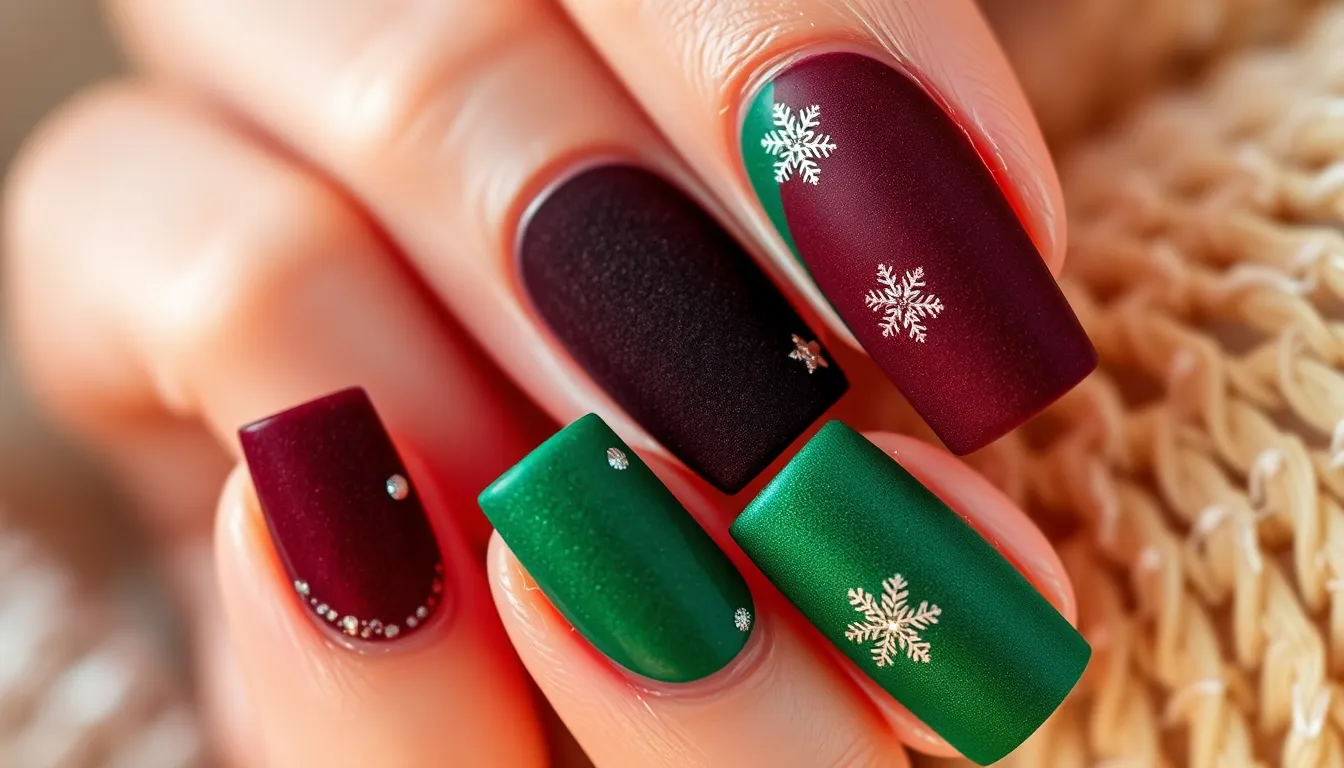 25 Stunning French Tip Christmas Nail Ideas for Square Nails (2025 Holiday Trends) 18 25 Stunning French Tip Christmas Nail Ideas for Square Nails (2025 Holiday Trends) 17