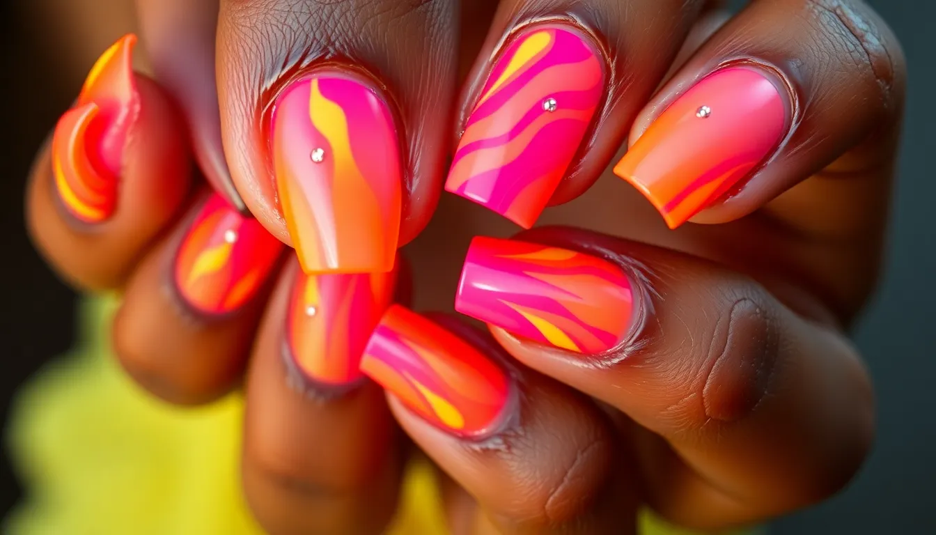 50 Stunning Acrylic Nail Designs for Dark Skin Tones That'll Make You Stand Out 2 50 Stunning Acrylic Nail Designs for Dark Skin Tones That'll Make You Stand Out 1