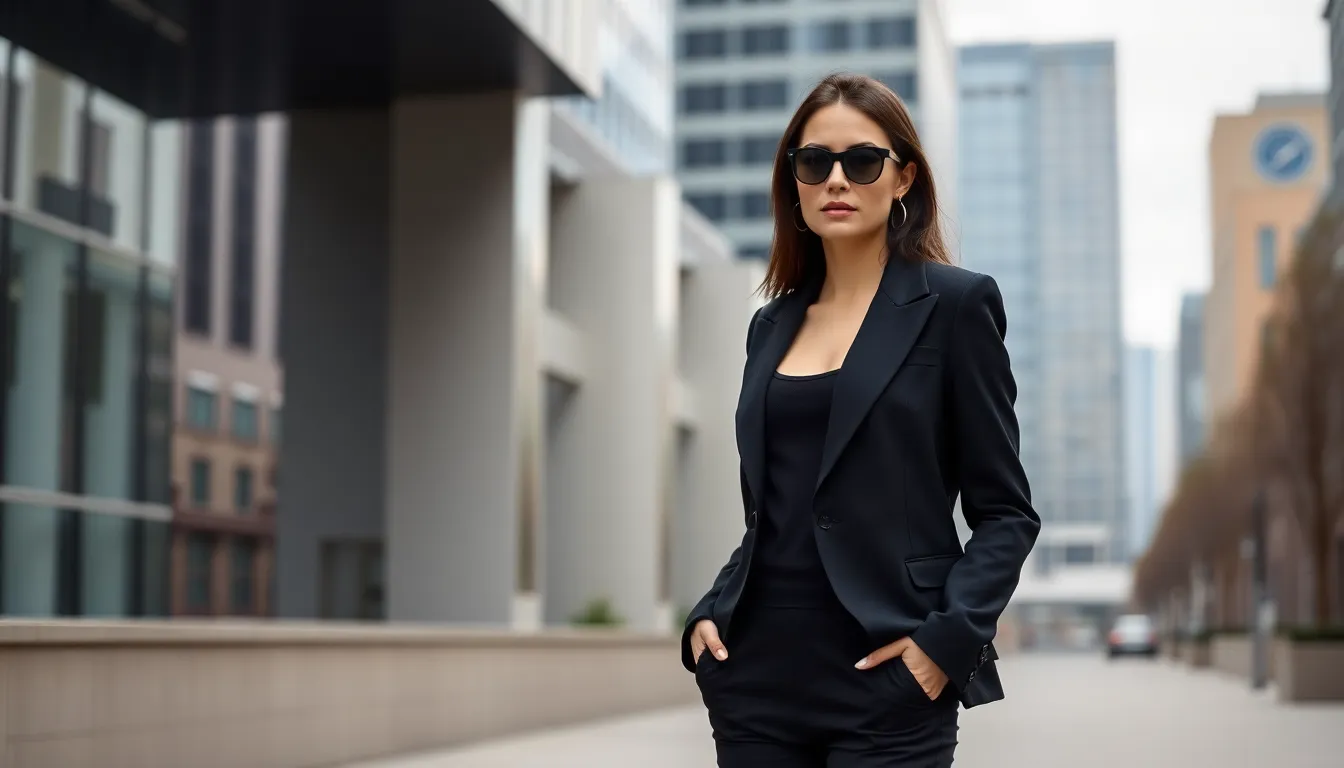 Classy All Black Outfits for Women: 15 Timeless Looks That Command Attention 2 Classy All Black Outfits for Women: 15 Timeless Looks That Command Attention 1