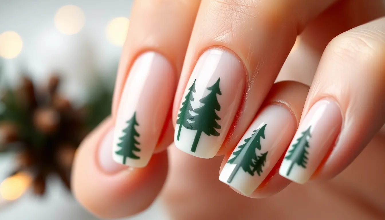 25 Stunning Christmas Nail Designs for Short Nails That'll Wow Everyone 2 25 Stunning Christmas Nail Designs for Short Nails That'll Wow Everyone 1