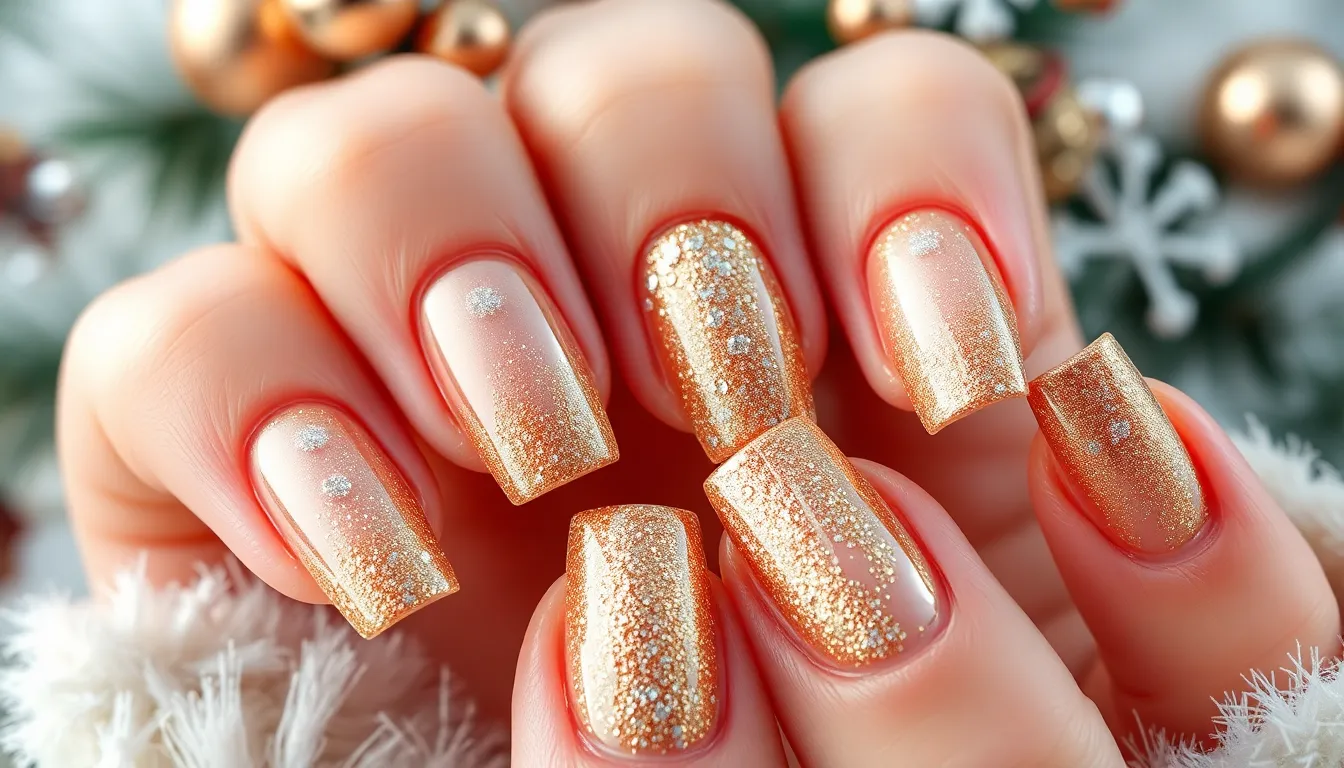 25 Stunning French Tip Christmas Nail Ideas for Square Nails (2025 Holiday Trends) 2 25 Stunning French Tip Christmas Nail Ideas for Square Nails (2025 Holiday Trends) 1