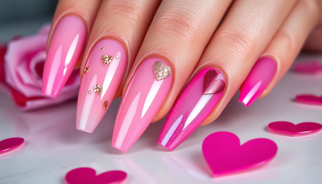 15 Stunning Gel Nail Designs for Valentine's Day That'll Make Hearts Skip a Beat 2 15 Stunning Gel Nail Designs for Valentine's Day That'll Make Hearts Skip a Beat 1