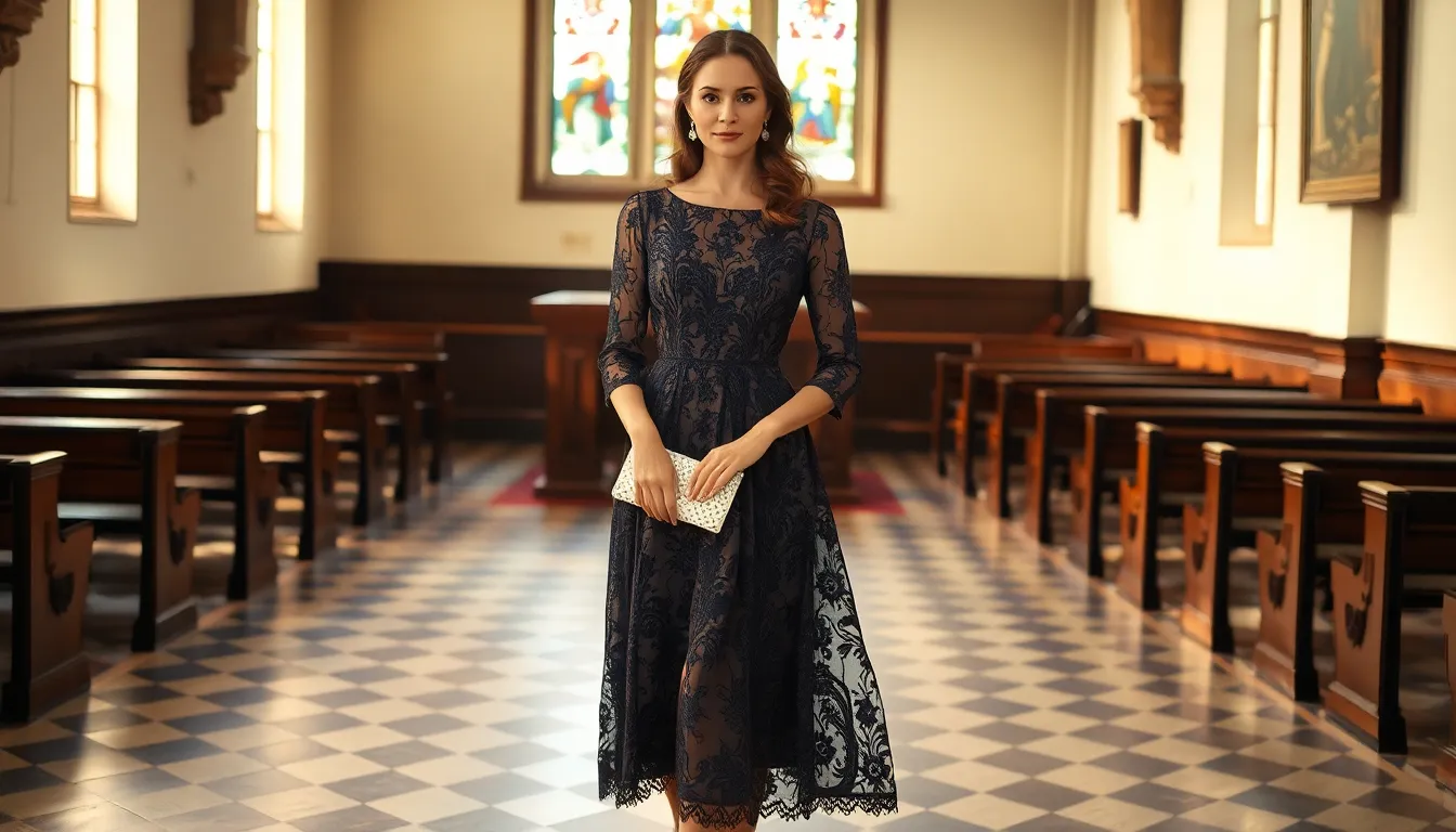 9 Stunning Lace Styles for Wedding Guest Outfits That'll Make You Picture-Perfect 2 9 Stunning Lace Styles for Wedding Guest Outfits That'll Make You Picture-Perfect 1