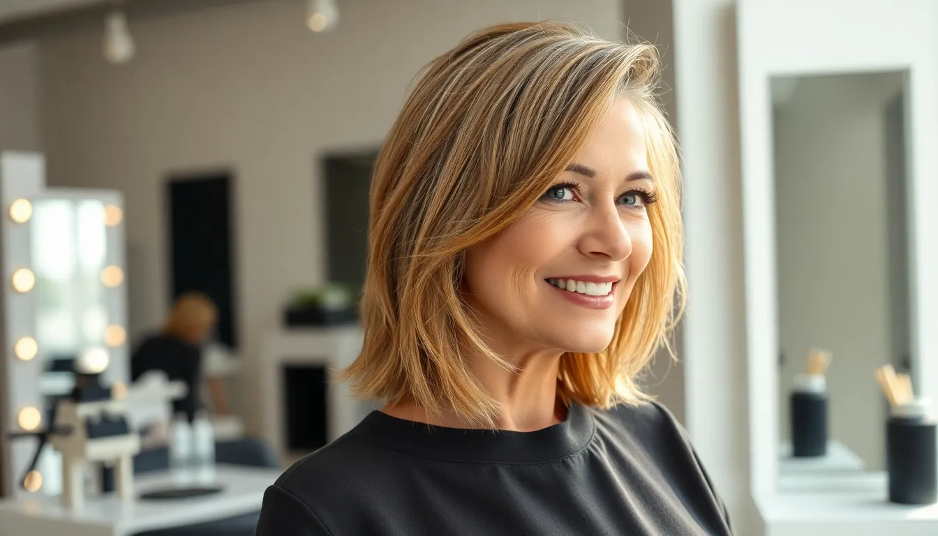 25 Stunning Mid Length Hairstyles for Women Over 50 That Look Amazing 2 25 Stunning Mid Length Hairstyles for Women Over 50 That Look Amazing 1