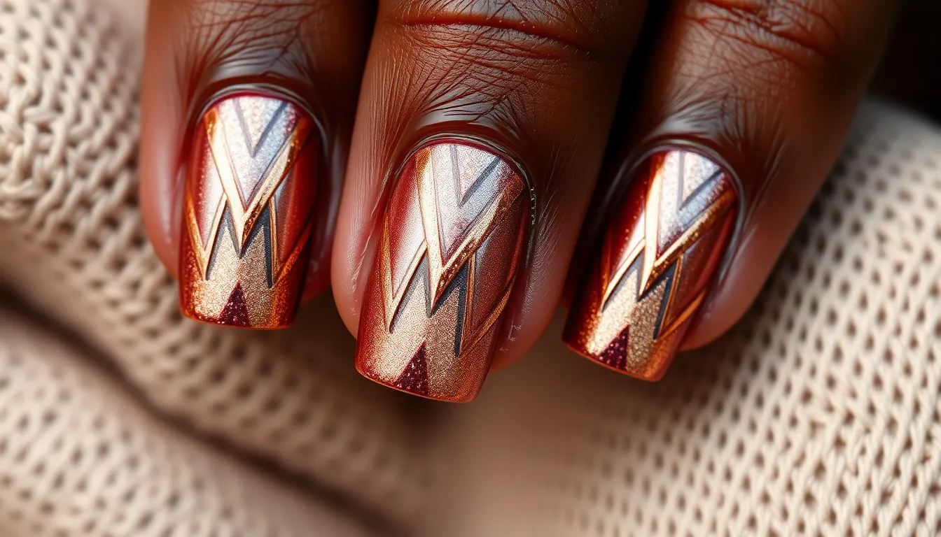 25 Stunning Nail Art Designs for Dark Skin That Actually Look Amazing 2 25 Stunning Nail Art Designs for Dark Skin That Actually Look Amazing 1