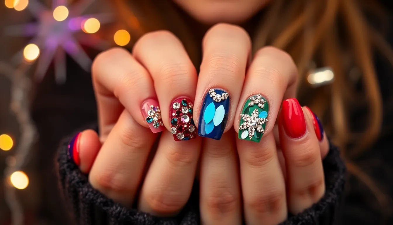 25 Stunning Nail Designs for New Year's Sparkle That'll Make You Shine 2 25 Stunning Nail Designs for New Year's Sparkle That'll Make You Shine 1