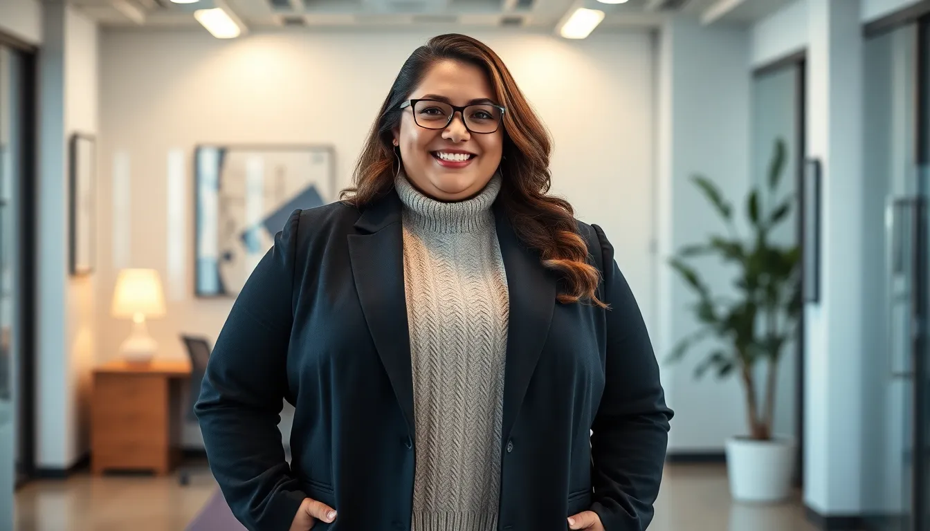 15 Chic Plus Size Fall Outfits for Work That'll Make You Look Like a Boss 2 15 Chic Plus Size Fall Outfits for Work That'll Make You Look Like a Boss 1