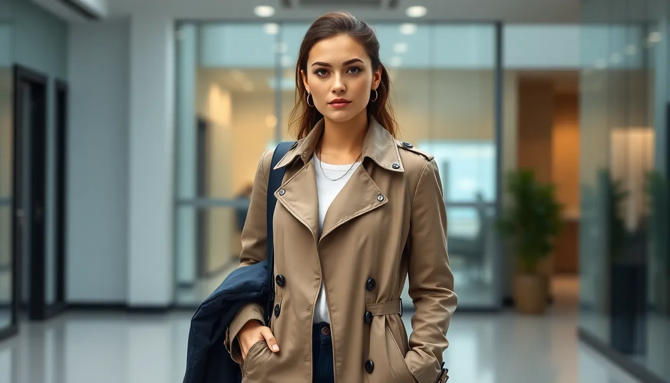 7 Stylish Rainy Day Outfit Ideas That Keep You Professional at the Office 2 7 Stylish Rainy Day Outfit Ideas That Keep You Professional at the Office 1