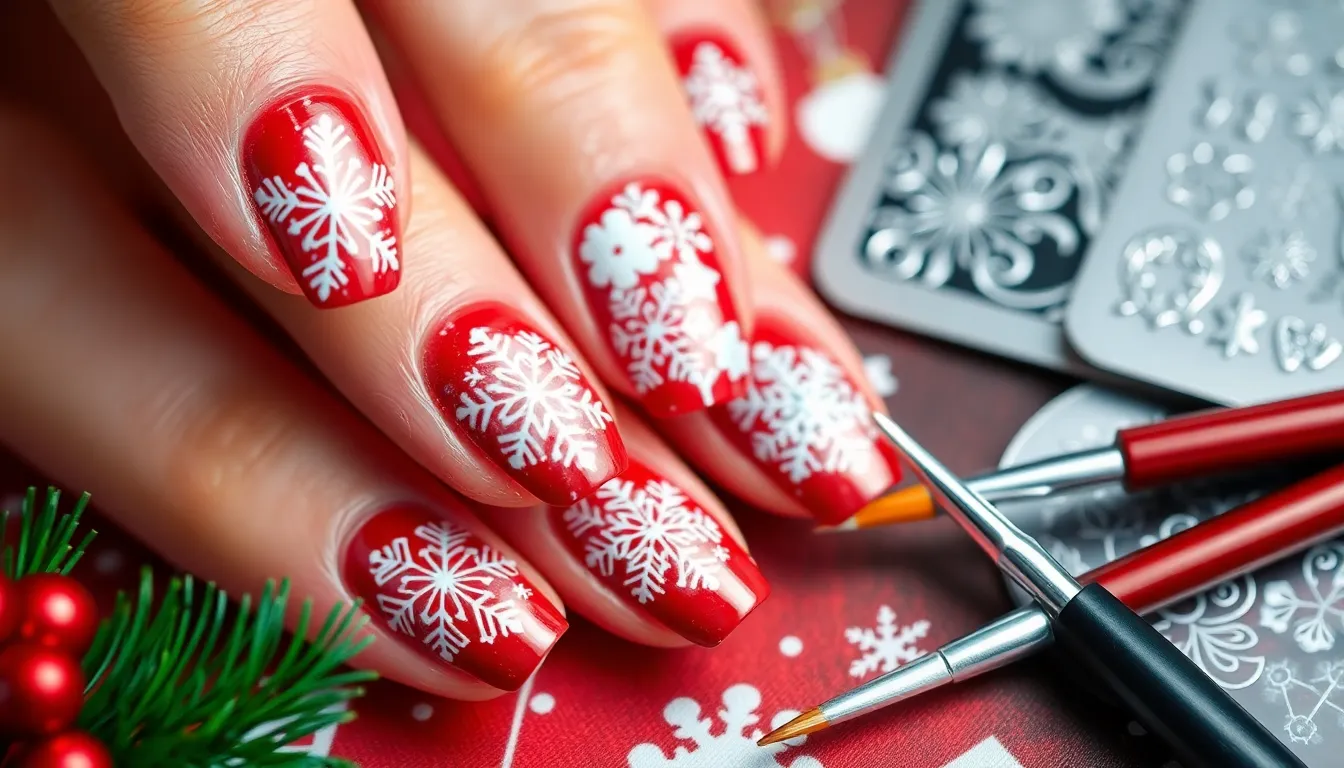 25 Stunning Red and White Christmas Nail Designs You'll Want to Try This Holiday Season 2 25 Stunning Red and White Christmas Nail Designs You'll Want to Try This Holiday Season 1