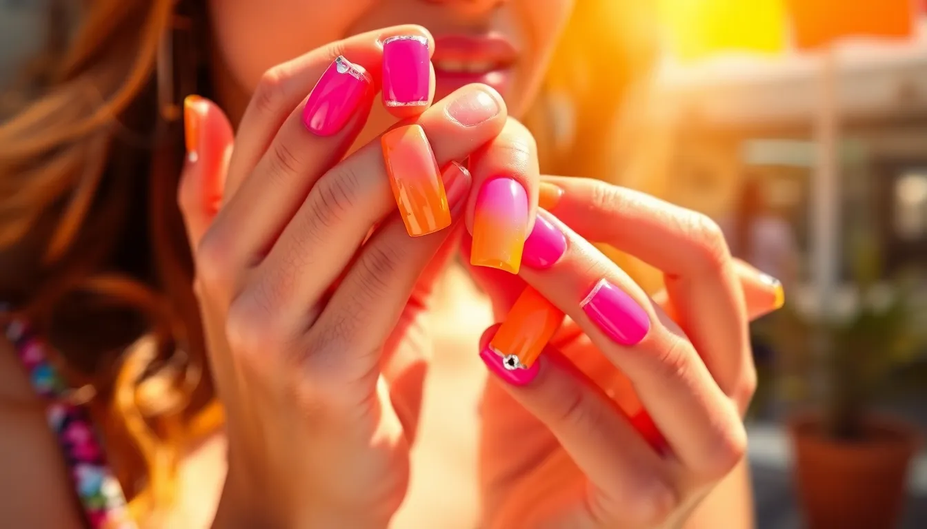 25 Summer Nail Inspo French Tip Square Designs That'll Make You Ditch Basic Manis 2 25 Summer Nail Inspo French Tip Square Designs That'll Make You Ditch Basic Manis 1