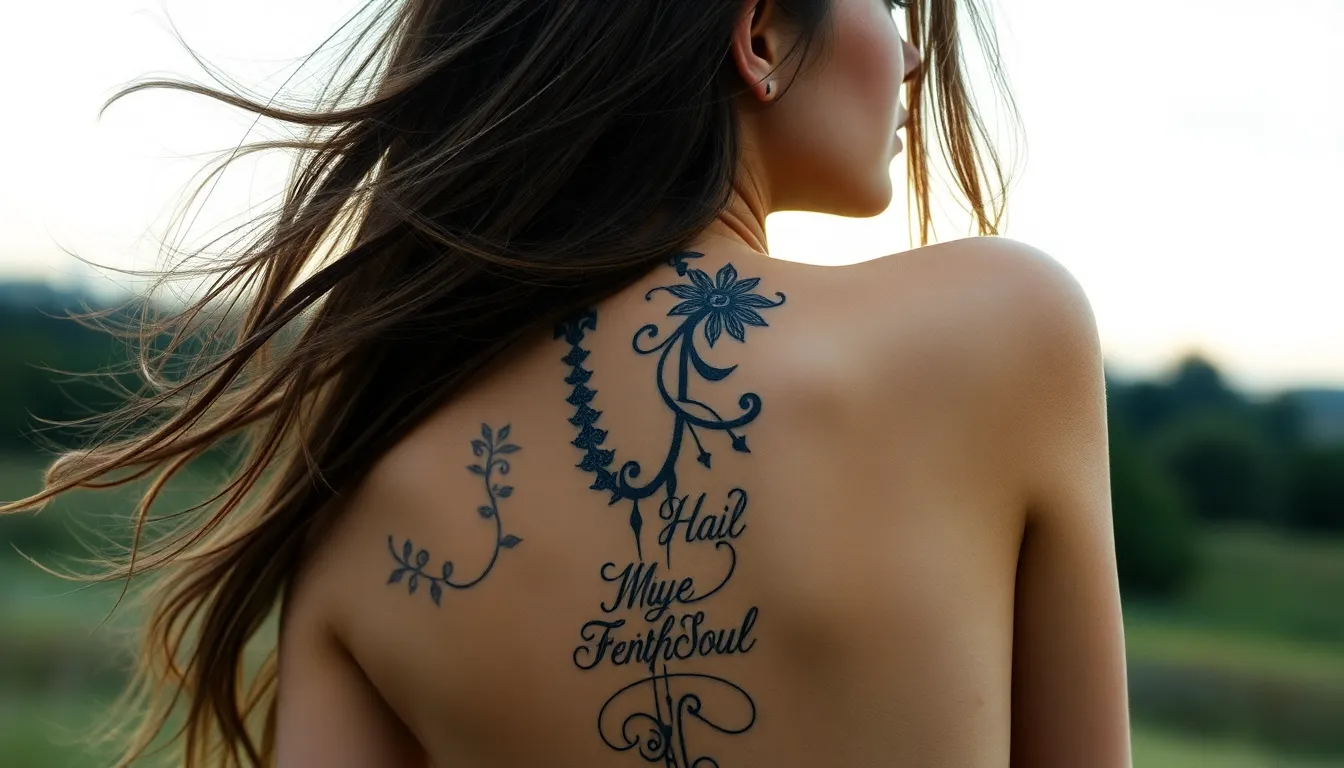 50+ Stunning Female Spine Tattoo Ideas for Women: Floral, Geometric & Celestial Designs 2 50+ Stunning Female Spine Tattoo Ideas for Women: Floral, Geometric & Celestial Designs 1