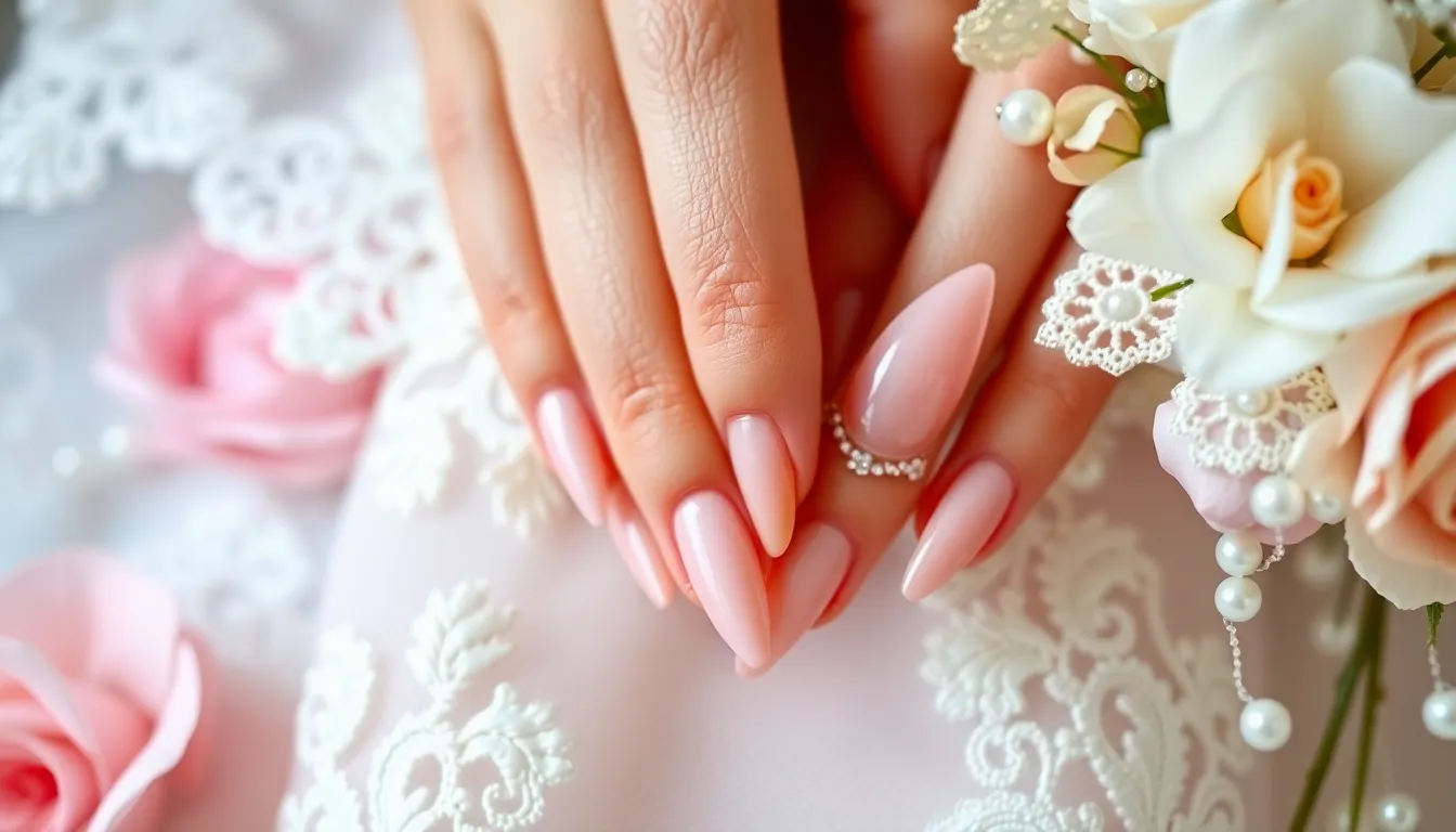 50+ Stunning Wedding Nail Ideas for the Bride: From Classic to Bold Designs 2 50+ Stunning Wedding Nail Ideas for the Bride: From Classic to Bold Designs 1