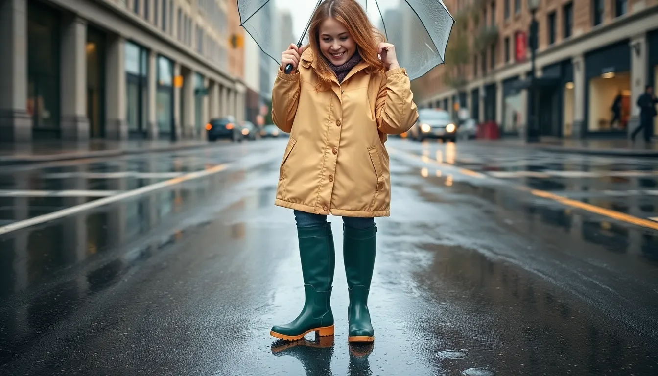 What to Wear on a Rainy Day: 7 Stylish Outfits That Keep You Dry and Chic 2 What to Wear on a Rainy Day: 7 Stylish Outfits That Keep You Dry and Chic 1