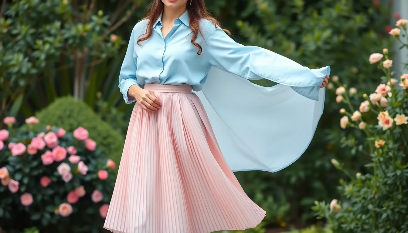 25 Chic Blue Shirt Outfits for Women: From Office to Weekend Style Guide 11