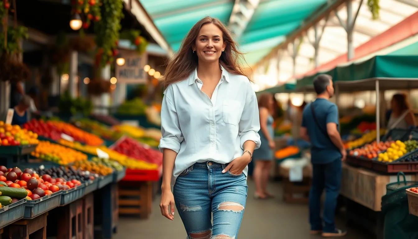 25 Stylish Button Up Shirt Outfit Ideas Every Woman Needs to Try in 2024 15