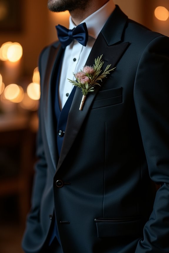 black wedding suit timeless elegance