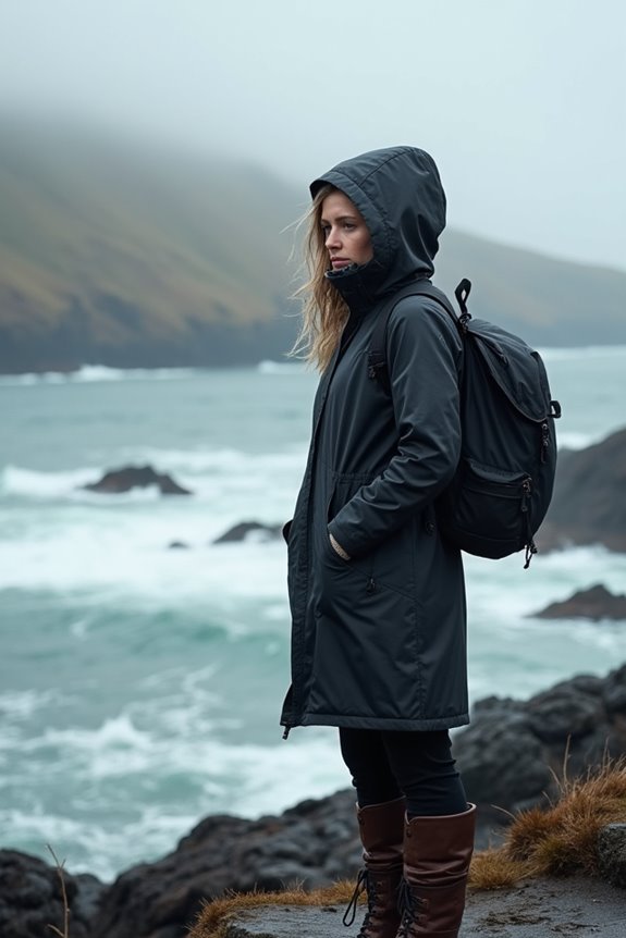 breathable long waterproof jacket versatility