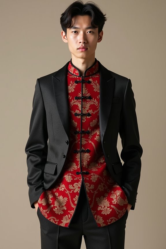 contemporary tang suit tailoring