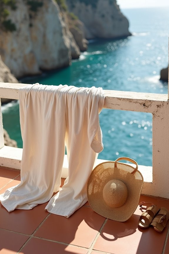 cotton shorts linen pants combo