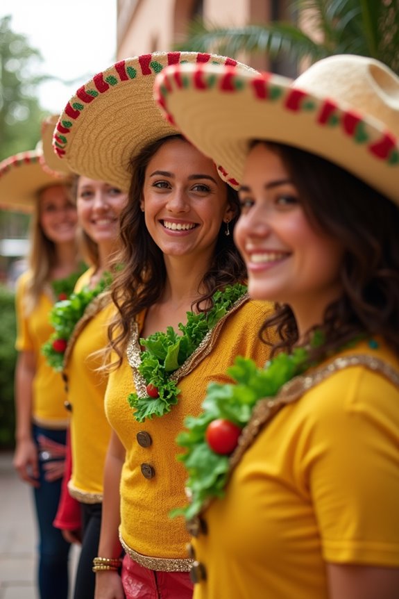 group taco costumes easy coordinated fun