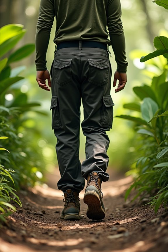 lightweight long pants protect against insects