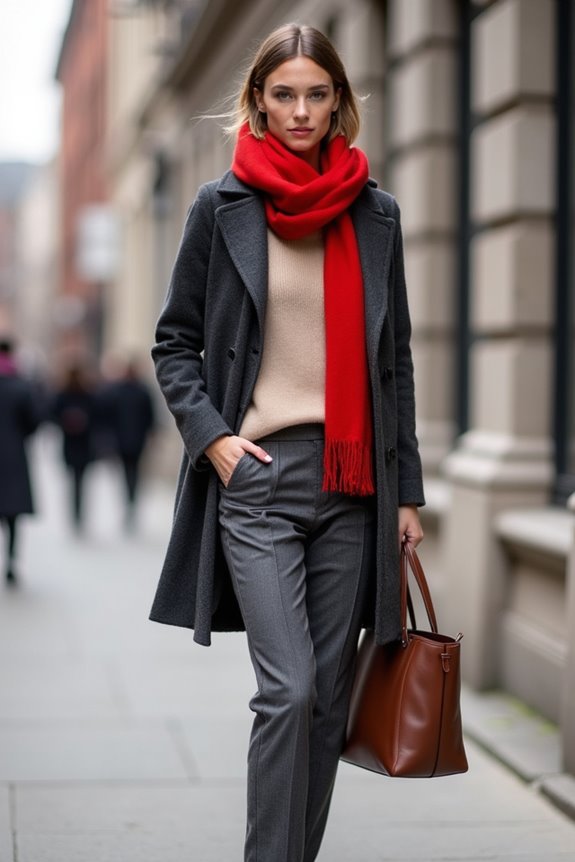neutral base with one bold accent
