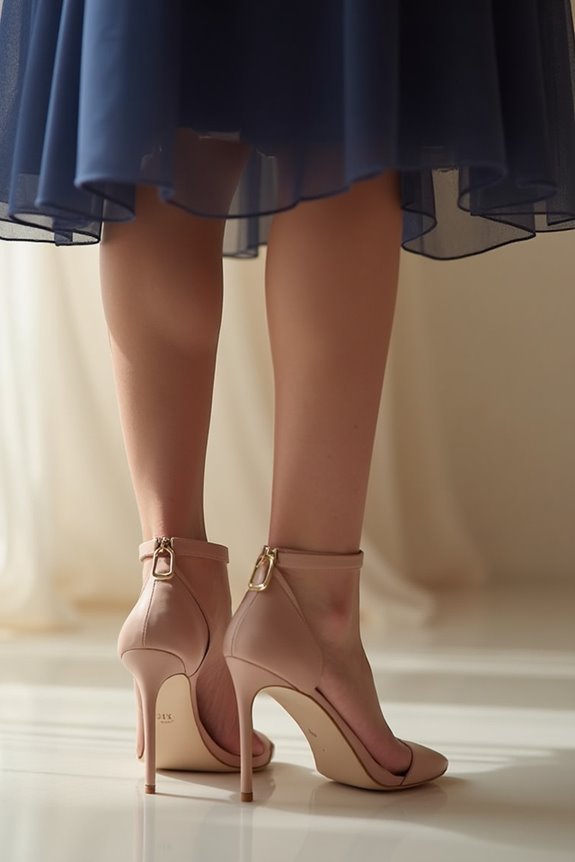 nude shoes elongate legs gracefully 1th0w