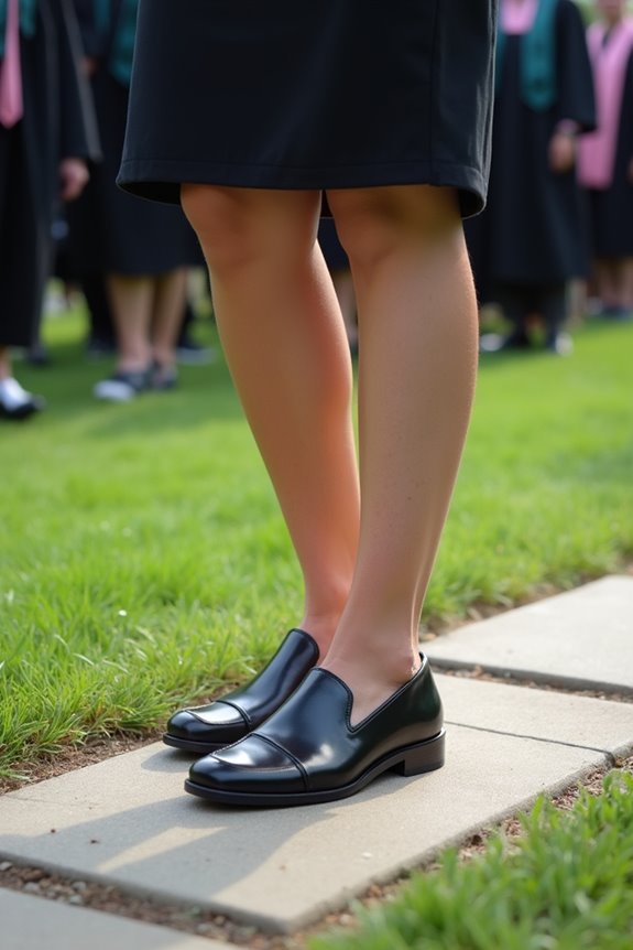 practical graduation footwear for comfort