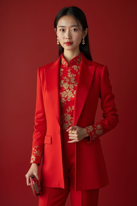 red festive wear for western events