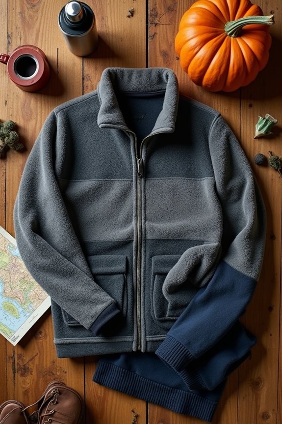 three fleece one sweater ensemble