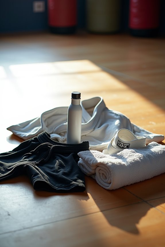 water bottle gear and curiosity ready
