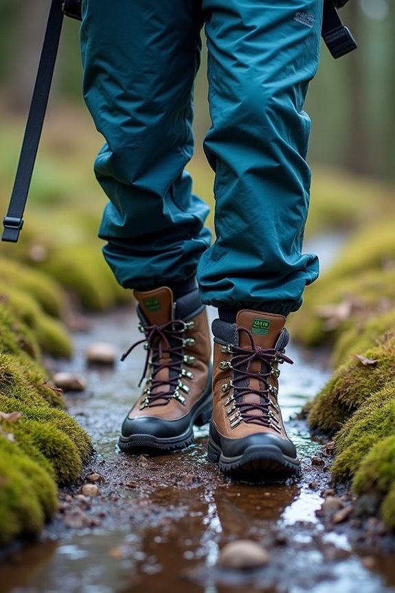 waterproof boots with grippy lug outsoles
