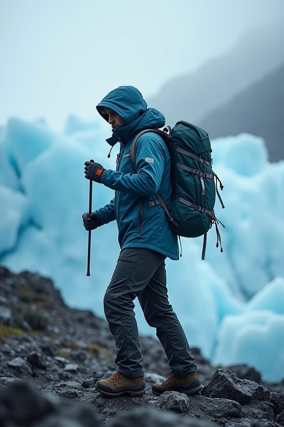 waterproof jacket for variable seasport weather