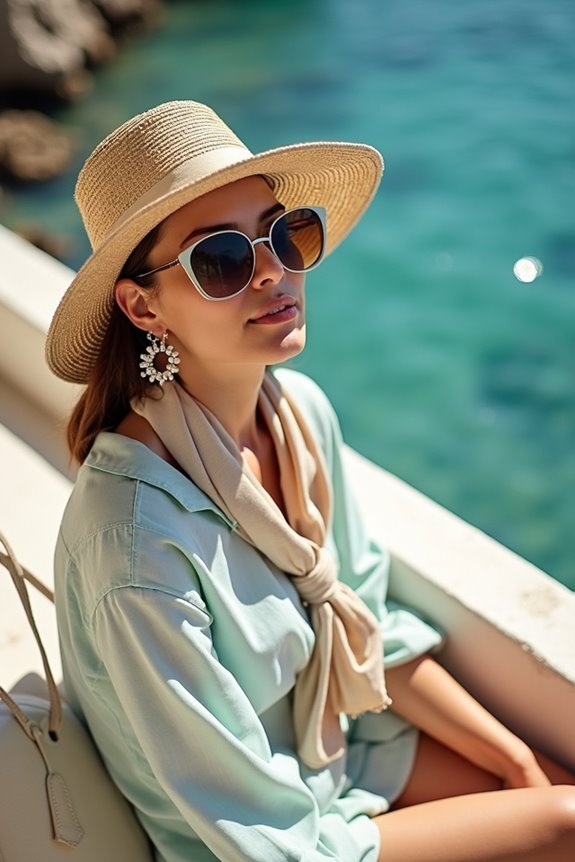 wide brim hat polarized sunglasses breathable packable